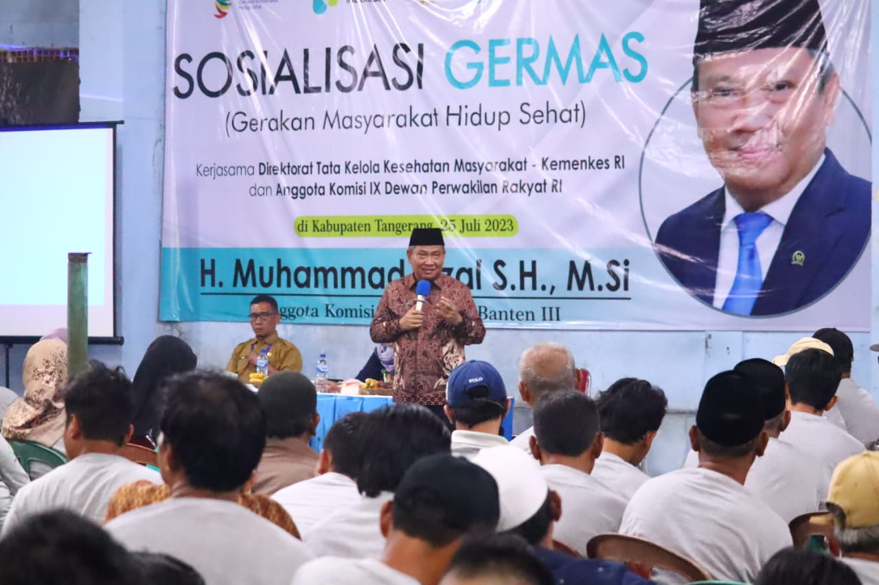 Muhammad Rizal Dpr Ri Sosialisasi Germas Di Kelapa Dua Kabupaten