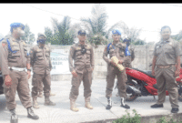 PTI Provos Satpol PP Kabupaten Tangerang Lakukan Pendataan PKL di sekitar proyek Mauk.
