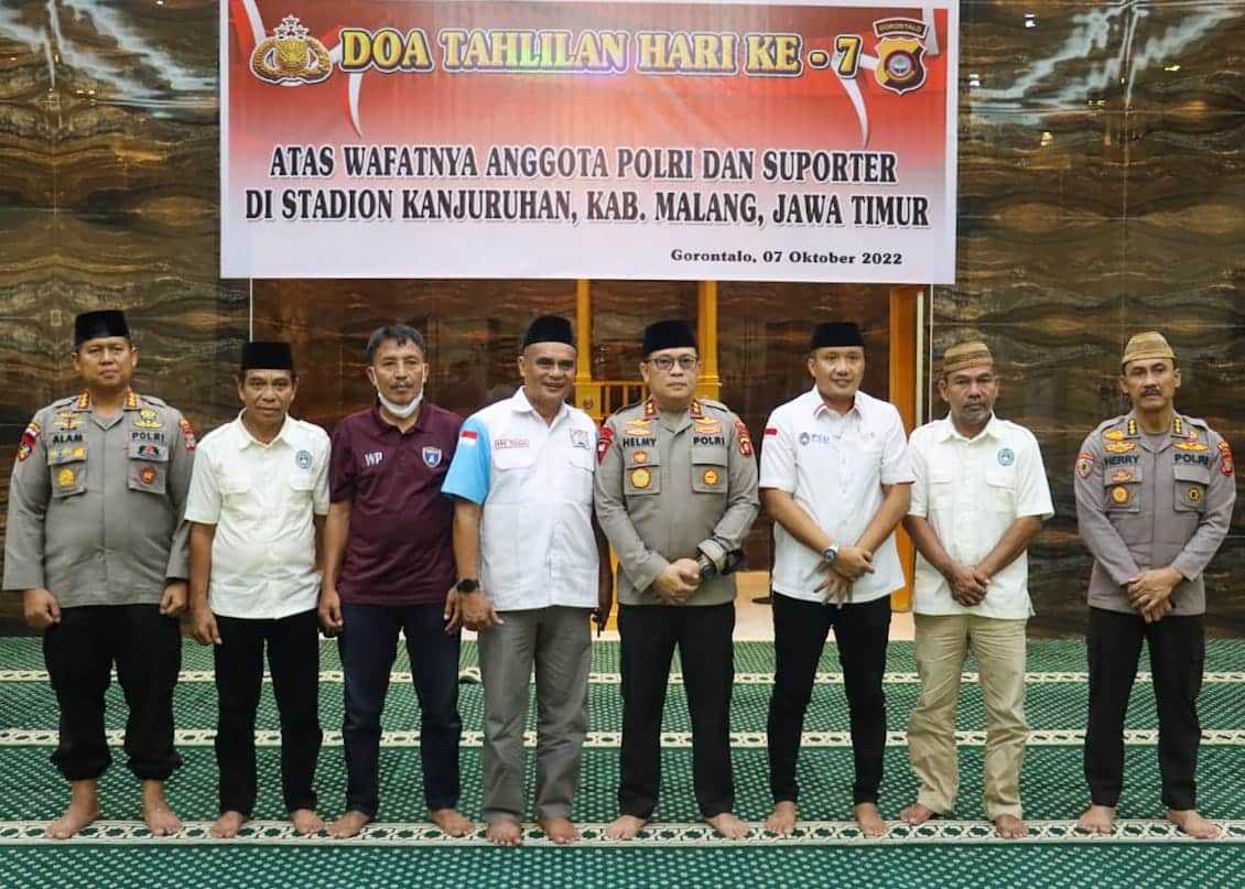 Polda Gorontalo Kembali Tahlilan Untuk Korban Kanjuruhan I Teras Media