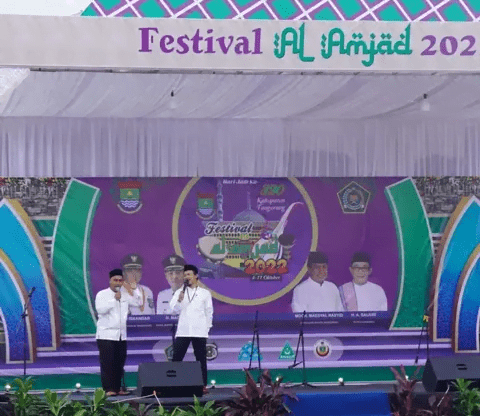 Puluhan Personil Satpol PP Lakukan Pengamanan Festival Al-Amjad 2022 I Teras Media