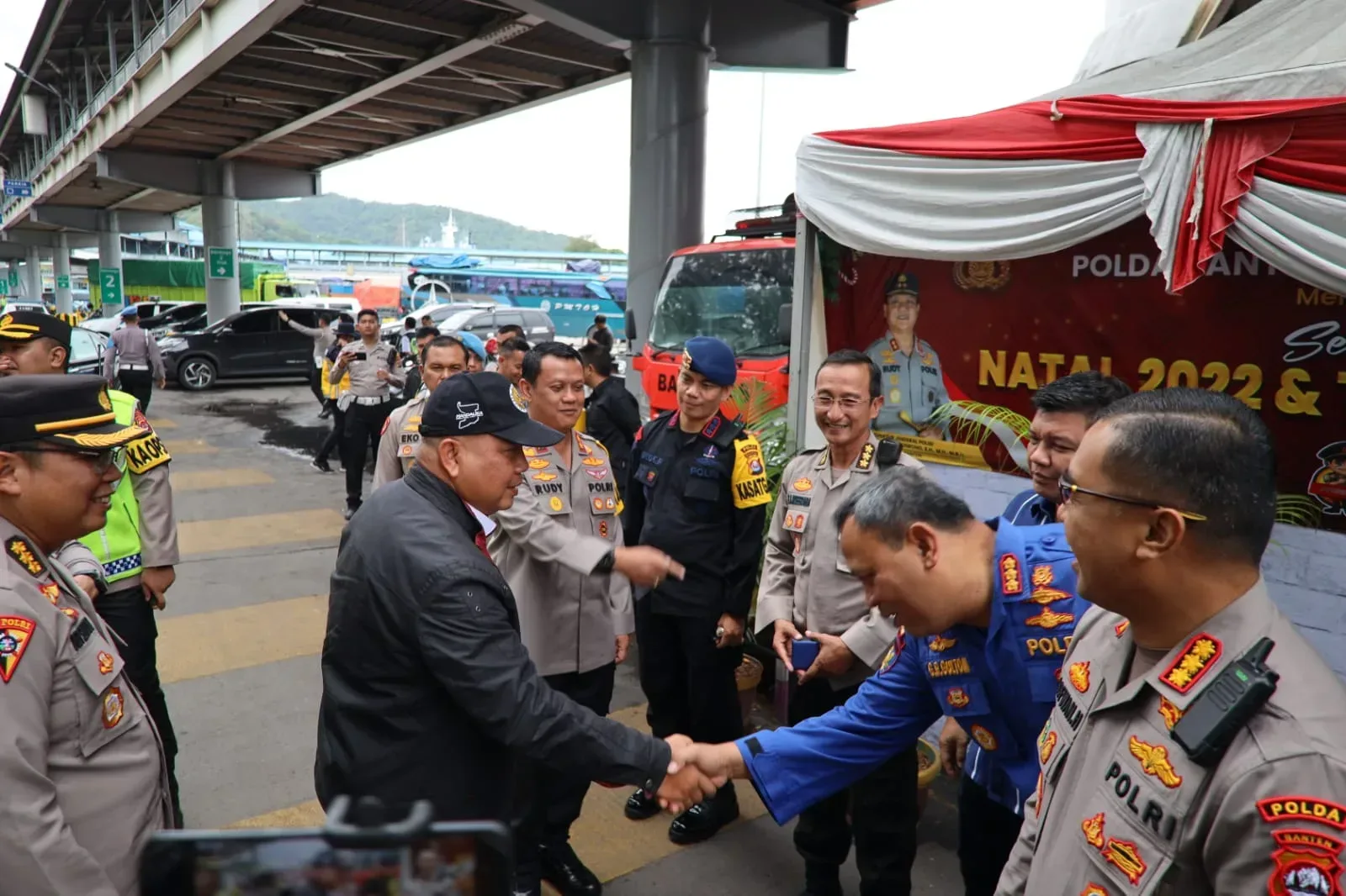 Pastikan Nataru Aman, Kapolda Dampingi Kunjungan Kompolnas ke Merak I Teras Media