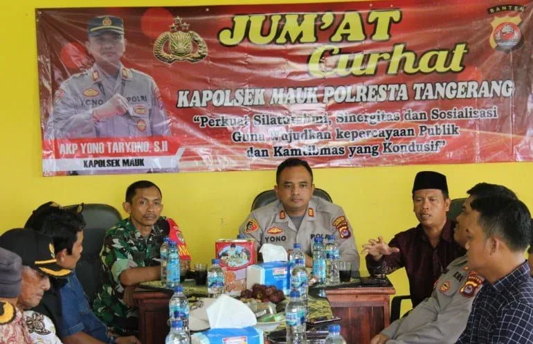 Jum'at Curhat Polsek Mauk, Kades Minta Tiga Pilar Patroli Motor Ke Desa I Teras Media