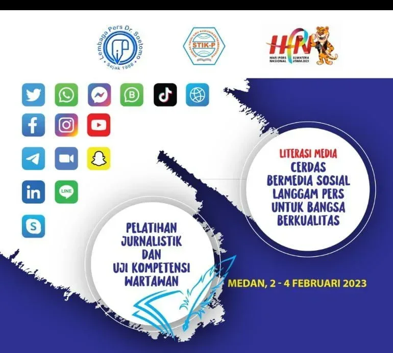 Meriahkan HPN 2023, LPDS - STIKP Selenggarakan Literasi Media dan UKW di Medan I Teras Media