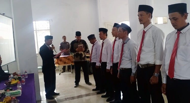 Panwaslu Kecamatan Sukadiri Gelar Pelantikan dan Pembekalan PKD I Teras Media