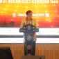 Menteri Hukum dan HAM Yasonna Laoly saat memberikan arahan untuk jalin silaturahmi. Kamis, (16/3/2023) 