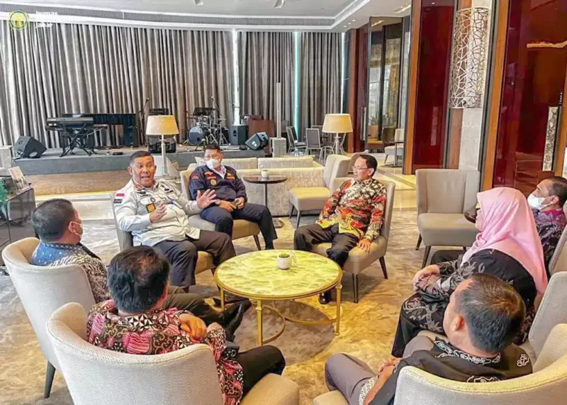 Keterangan foto : Kepala Kantor Kementerian Hukum dan Ham Jawa Barat, R Andika Prasetya saat menerima undangan lintas sektor, Selasa (28/3/2023)