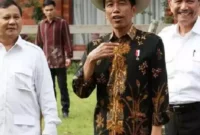 Jokowi, luhut Binsar Panjaitan dan Prabowo Sangat akrab pada pertemuan di istana bogor, Minggu(19/3/2023)