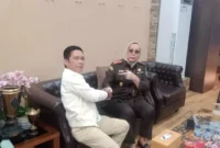 Keterangan foto : Kepala Kejaksaan Negeri (Kejari ) Lebak, Mayasari saat berdiskusi tentang penegakan hukum di Lebak, Kamis (9/3)