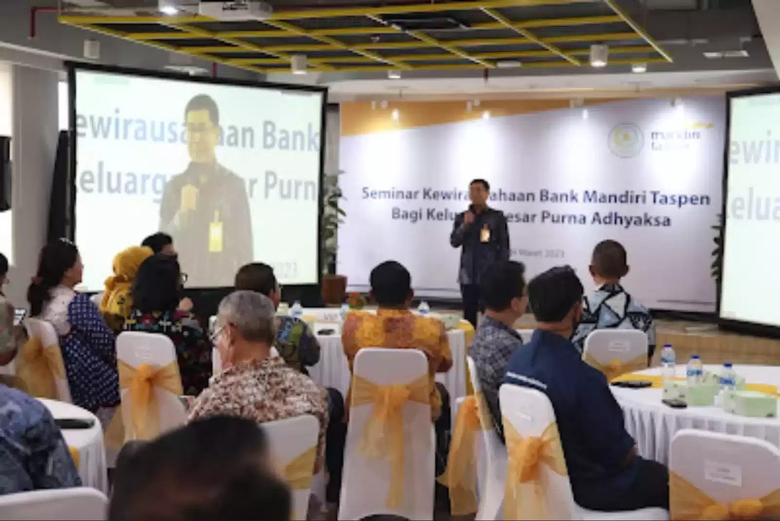 ISTIMEWA, Seminar Kewirausahaan Bank Mandiri Atas Pengurus Keluarga Besar Purna Adhyaksa I Teras Media