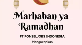 PT. Ponseljobs Indonesia mengucapkan Selamat menjalankan ibadah puasa 1443 H/2023 M