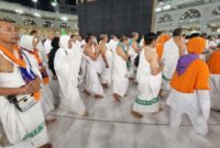 Keterangan foto : Ibadah haji di Makah, Jumat (31/3)