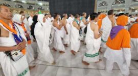 Keterangan foto : Ibadah haji di Makah, Jumat (31/3)
