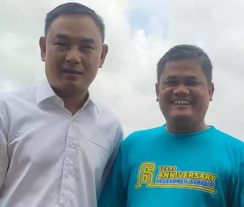 Foto : Wabup Tangerang H Mad Romli Bersama KOK Sukadiri Nurhasim di acara Anniversary legen Kecamatan Sukadiri ke 6 pada Minggu (19/3).