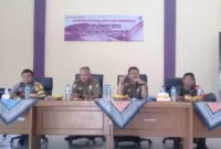 Foto: Peningkatan Kapasitas dan Pembinaan Satlinmas Desa se-Kecamatan Sukadiri pada Senin (20/3).