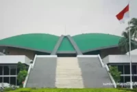 Gedung DPR RI/MPR RI Yang bertempat di Jalan Gatot Subroto Jakarta, Sabtu(18/3/2023)