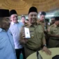Pengajian Ramadhan sekaligus Peluncuran Gerakan Membayar Zakat Serentak di Masjid Raya Al-Azhom, Senin, (3/4/2023).