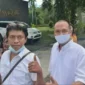 Keterangan foto : Wakil Ketua I Bara JP Provinsi Banten, Yusuf Reza Soleman bersama Adian Napitupulu, Kamis (7/4/2023)