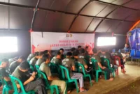Warga Binaan Pemasyarakatan Lapas Cianjur Tetap Semangat Ikuti Rehabilitasi Walau Didalam Tenda Darurat, Selasa(4/4/2023)