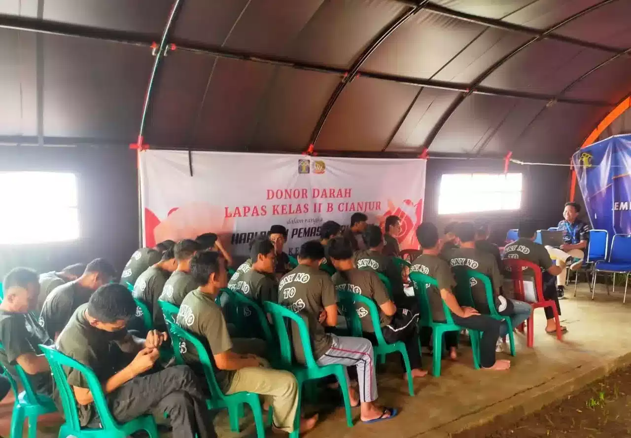 LANJUTKAN, Walau di Tenda WBP Lapas Cianjur Semangat Ikuti Rehabilitasi I Teras Media