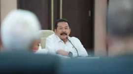 Keterangan foto : Jaksa Agung ST Burhanuddin mengadakan pertemuan bersama dengan Tenaga Ahli Jaksa Agung Republik Indonesia, Selasa (4/4/2023)