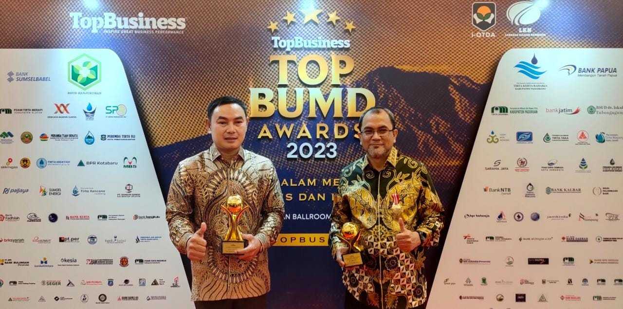 Keren Jasa, Perumdam TKR Kembali Jadi BUMD Air Minum Terbaik se-Indonesia di 2023 I Teras Media