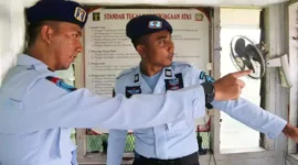 Petugas Lapas Cirebon Terapkan Keamanan Sesuai SOP, Rabu(5/4/2023) 
