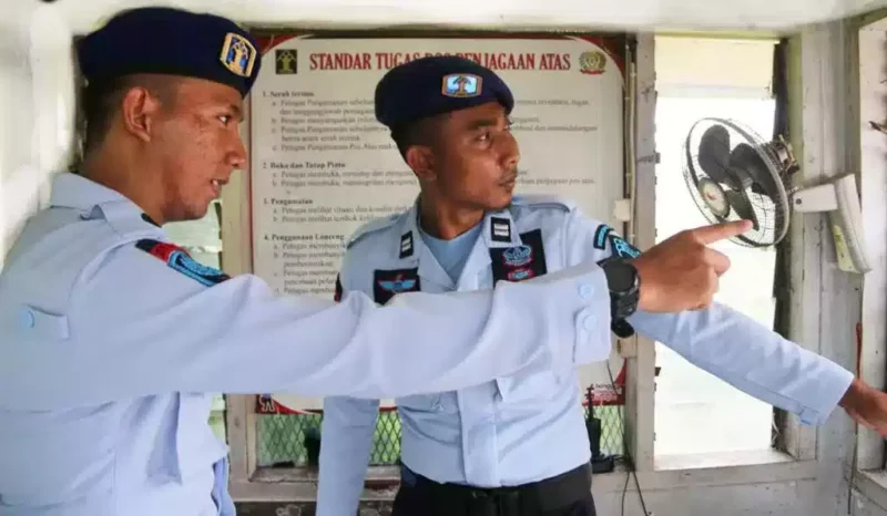 Petugas Lapas Cirebon Terapkan Keamanan Sesuai SOP, Rabu(5/4/2023) 