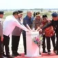 Ground breaking pembangunan Gedung Batalion A Brimob Polda Metro Jaya di PIK 2 Teluknaga, Kabupaten Tangerang. Rabu, (5/4/23).