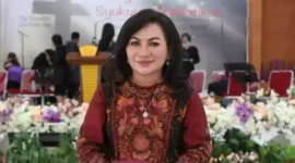 Keterangan foto : Direktur Jenderal Bimbingan Masyarakat Kristen (Dirjen Bimas Kristen) Kementerian Agama (Kemenag) Jeane Marie Tulung, Kamis (6/4/2023)