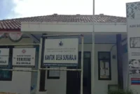 Kantor Desa Sukaraja Yang Berada di Kecamatan Warunggunung, Kabupaten Lebak, Provinsi Banten, (Minggu, 9/4/2023)