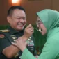 Kepala Staf Angkatan Darat (Kasad) Jenderal TNI Dr. Dudung Abdurachman pada peringatan HUT Ke-77 Persatuan Istri Tentara Kartika Chandra Kirana (Persit KCK) yang digelar di Aula Wisma Persit KCK, Jakarta, Minggu (9/4/2023).