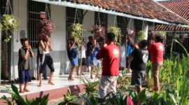 Warga Binaan Lapas Cirebon Ikuti Senam Lensia, (Senin, 10/4/2023) 