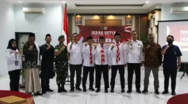 Lapas Cirebon selenggarakan Kegiatan Ikrar setia Terhadap NKRI Pada Tiga Narapidana terorisme, (Rabu, 12/4/203) 