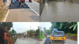 Dinas PUPR Lebak Kebut Pembangunan Jalan Menjelang Lebaran Idul Fitri 1444 H, (Rabu, 12/4/2023) 