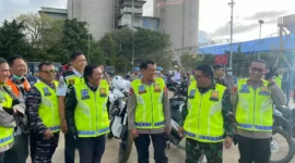 Keterangan foto : Kapolda Banten Irjen Pol Prof. Dr. Rudy Heriyanto didampingi Wakapolda Banten Brigjen Pol M. Sabilul Alif, PJ Gubernur Al-Muktabar, Danrem 064/MY Brigjen TNI Tatang Subarna, Danlanal Kolonel Laut (P) Dedi Komarudin serta PJU Polda Banten, Kamis (13/4/2023)