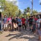 Keterangan Foto: Warga desa Cibuah antusias gotong royong perbaiki jalan rusak disekitar lingkungan, (Minggu, 16/4/2023) 