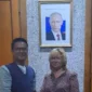 Keterangan foto : Tokoh Pemuda Banten, Egi Hendrawan saat bertemu Dubes Rusia, Veronika, Selasa (18/4/2023)