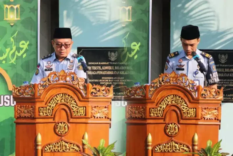 Lapas Cirebon Laksanakan Shalat Idul Fitri 1444 H Dan Berikan Remisi Khusus Bagi Warga Binaan Pemasyarakatan, (Sabtu, 22/4/2023) 