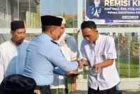 Lapas Indramayu Berikan Remisi Khusus Idul Fitri 1444 H, 3 Orang bebas, (Sabtu, 22/4/2023)