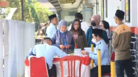 Rutan Kelas I Bandung Memberikan Khusus Besukan Hari Raya Idul Fitri Bagi Keluarga Warga Binaan Pemasyarakatan Dan Menerapkan Layanan 5S, (Minggu, 23/4/2023) 
