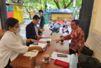 Keterangan foto : Kuasa hukum pemohon PT Wahana Jaya Logistik dengan PT Shifra Artani Investama, Mangatur Nainggolan dalam keterangan tertulisnya yang diterima Kamis (27/04).