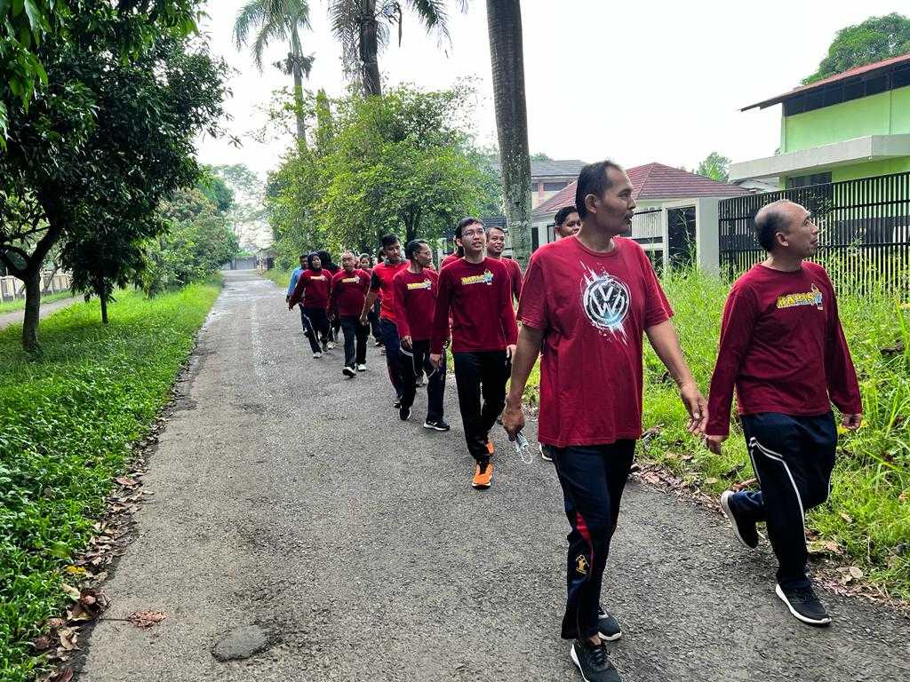 Olahraga Pagi Pegawai Bapas Subang Pasca Idul Fitri 1444 H, Cek Keseruannya I Teras Media