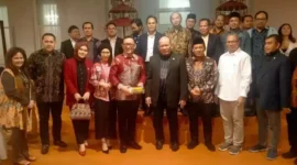Ketua DPD RI AA LaNyalla Mahmud Mattalitti ketika menyampaikan pesan-pesannya kepada warga Indonesia yang berdiaspora di Sydney, Australia, (Sabtu, 29/4/2023) 