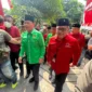 Keterangan foto : Sekrestaris Jenderal (Sekjen) PDI Perjungan (PDIP) Hasto Kristiyanto menyebut pertemuan Partai Persatuan Pembangunan (PPP) dengan PDIP, Minggu (30/4/2023)