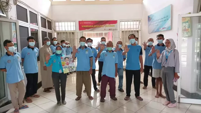 Deteksi Dini Virus TB, Lapas Khusus Gunung Sindur Gelar Screening Kepada Warga Binaan, (Minggu, 30/4/2023) 