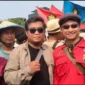 Keterangan foto : LBH Serikat Petani Pasundan, Yosep Nurhidayat menggunakan kaos berwarna hitam dan kecamata, Sabtu (1/4/2023)