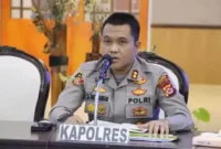 Keterangan foto : Kapolres Lenbak, AKBP Wiwin Setiawan, Jumat (14/4/2023)