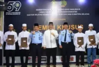 Keterangan foto : Kepala Kantor Wilayah Kementerian Hukum dan HAM Sumatera Selatan, Ilham Djaya mengatakan bahwa ia dan jajaran akan melaksanakan Sholat Idul Fitri 1444 H di Rutan Kelas I Palembang, Minggu (23/4/2023)