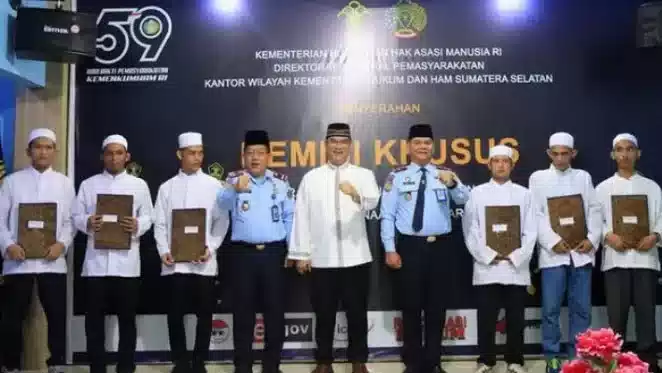 Idul Fitri 1444 Hijriah, 9,508 Dapat Remisi di Wilayah Kumham Sumsel I Teras Media