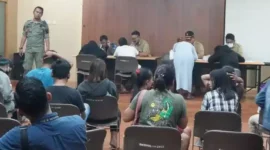 Foto; Pendataan PSK Saat Diamankan Satpol PP Kabupaten Tangerang.